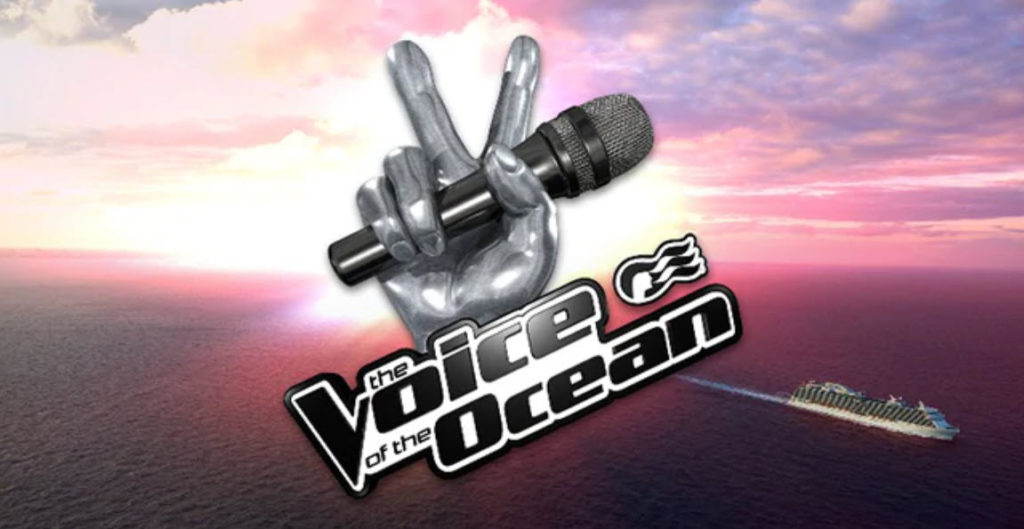 schip aan het varen met het logo van the voice