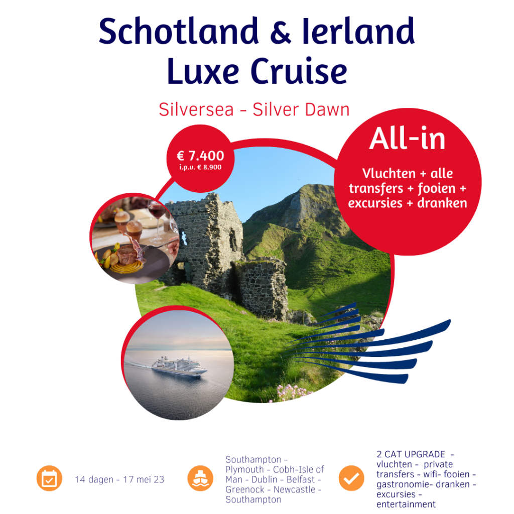 Luxe Cruise Schotland & Ierland