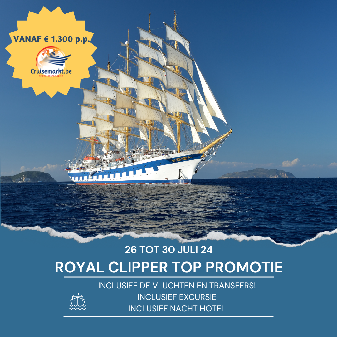 Zeilcruise Citytrip Rome Royal Clipper | Last Minute Promotie | Cruisemarkt